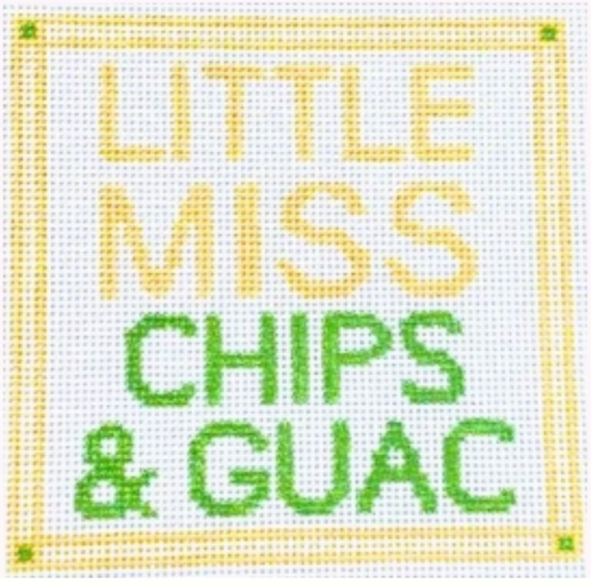 Little Miss Chips & Guac Needlepoint