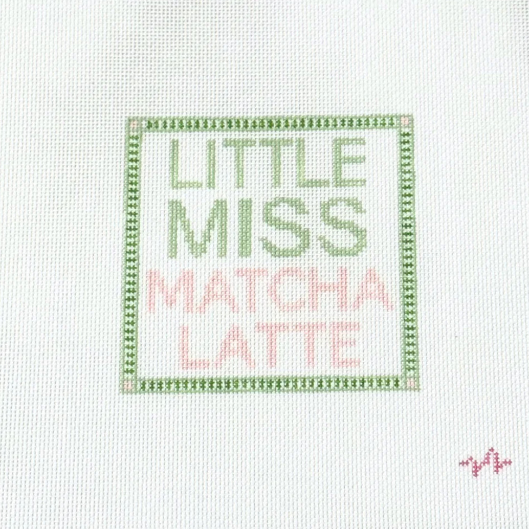 Little Miss Matcha Latte - 18 Mesh Needlepoint