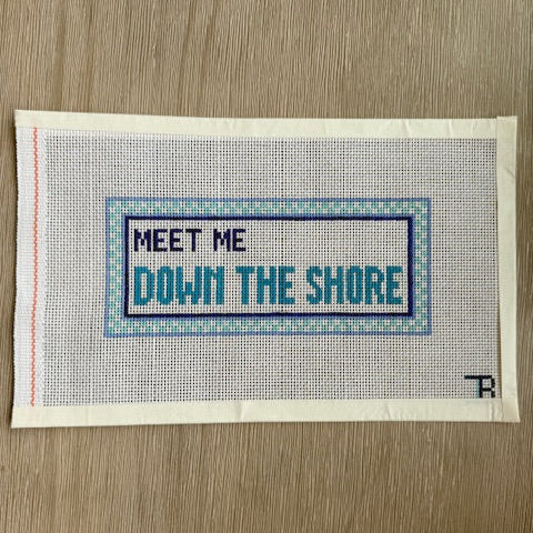 Meet Me Down The Shore Needlepoint Canvas