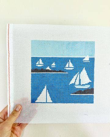 Sailboats Needlepoint