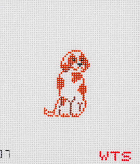 Mini King Charles - Blenheim - 18 Mesh Canvas Needlepoint