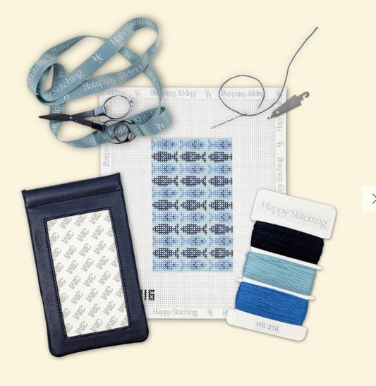 Sea-In Clearly - Beginner Needlepoint Eyeglass Case Kit