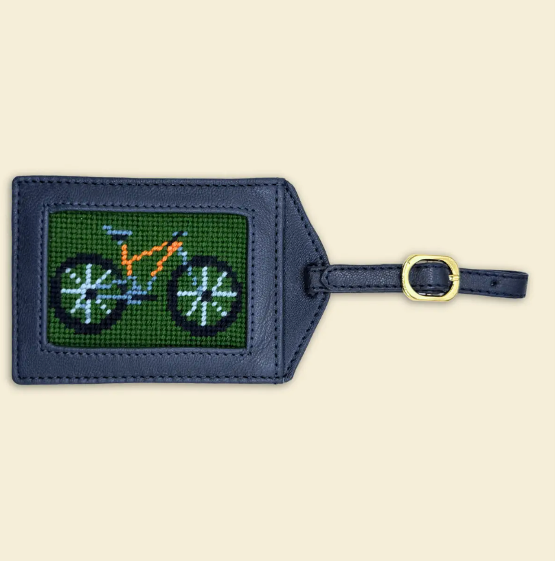 Bike - Needlepoint Beginner Luggage Tag Kit