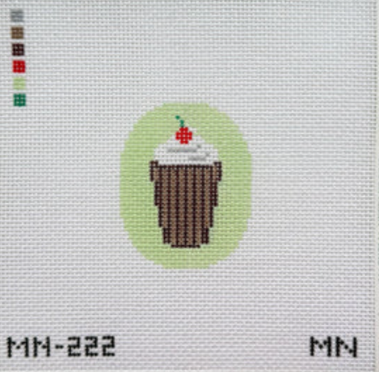 Chocolate Milkshake - 18 Mesh Needlepoint Canvas