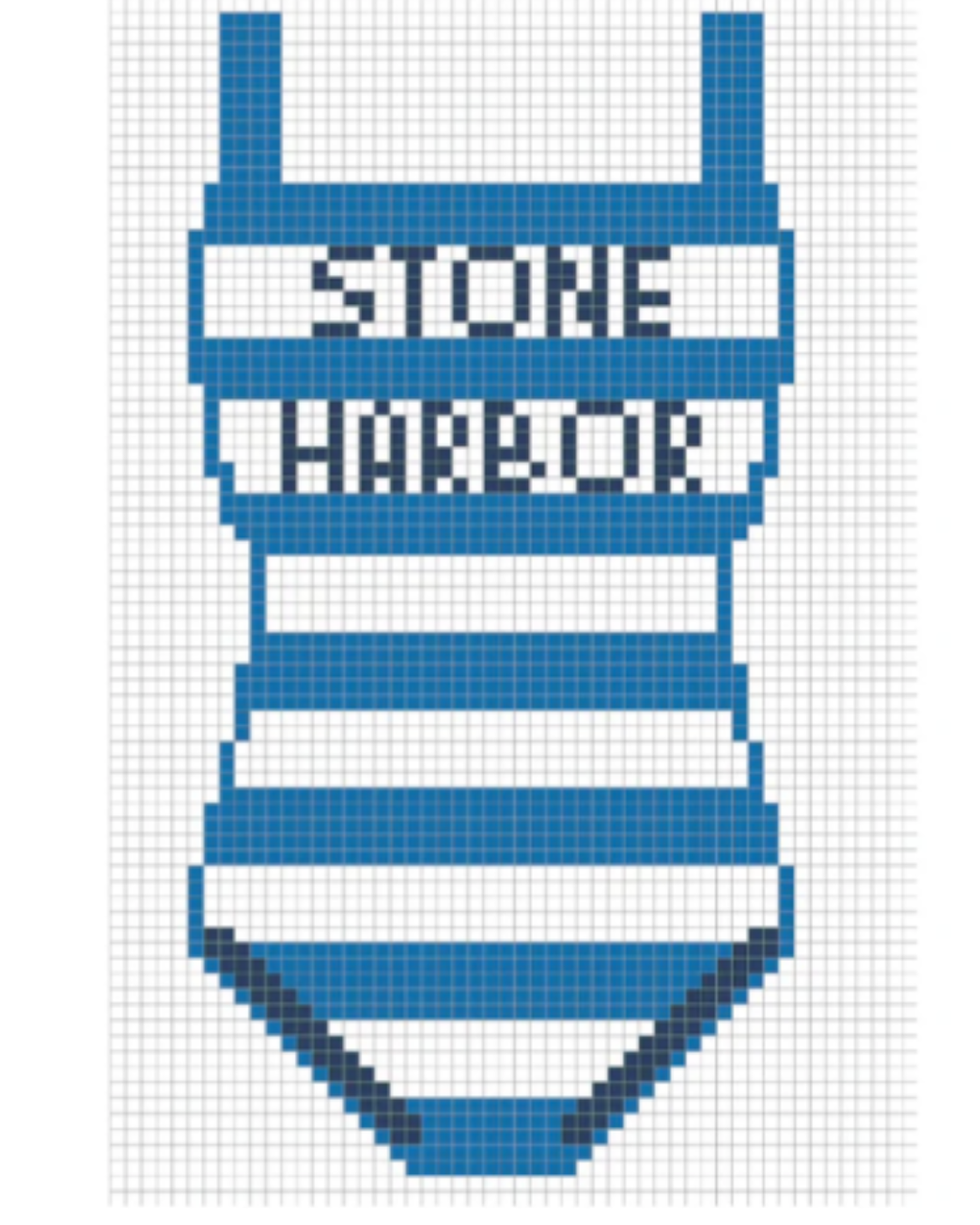 Stone Harbor Bathing Suit Needlepoint Canvas