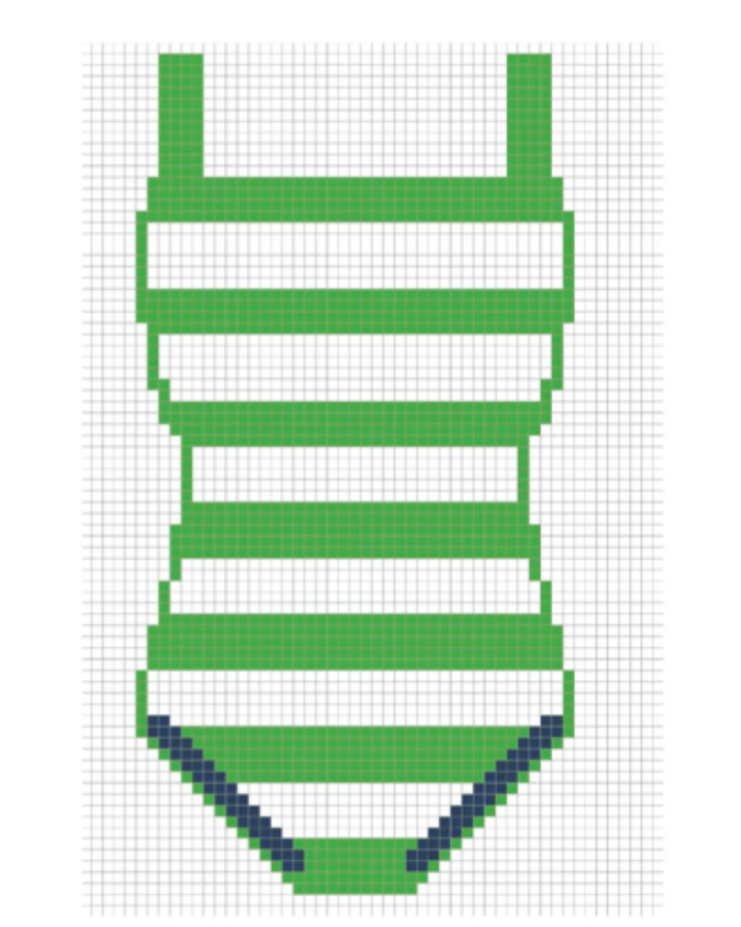 Custom  Bathing Suit - 13 Mesh Needlepoint - PRE-ORDER