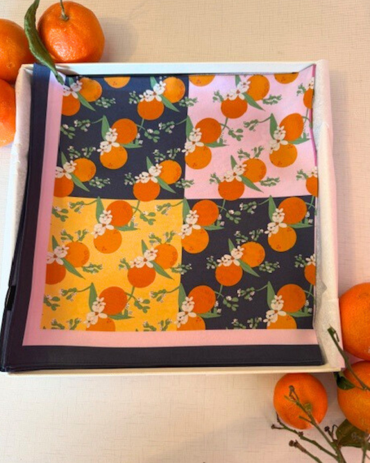 Spritz Season- Silk Scarf - 20"