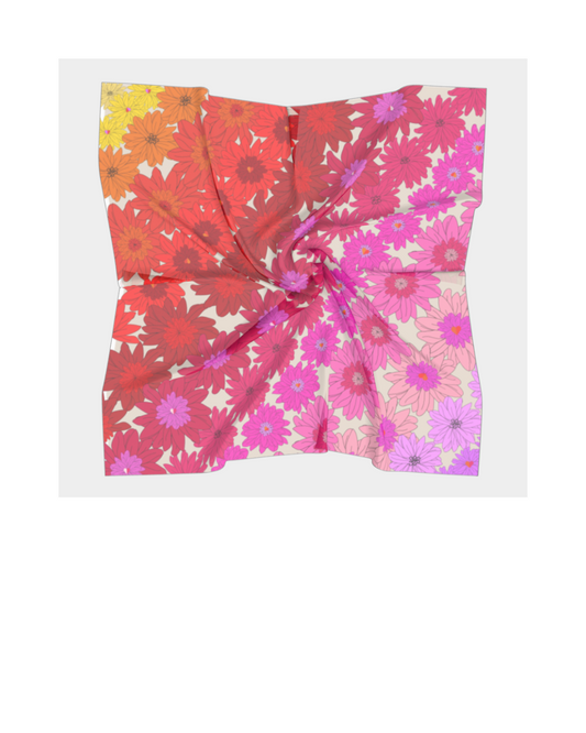 Marigold Mirage -Silk Scarf 36"