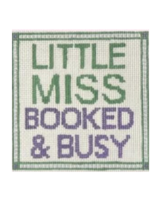 Little Miss Booked & Busy - 18 Mesh Needlepoint