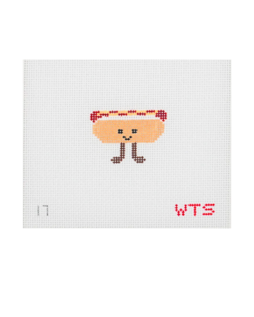 Mini Hotdog- 18 Mesh Canvas Needlepoint Canvas