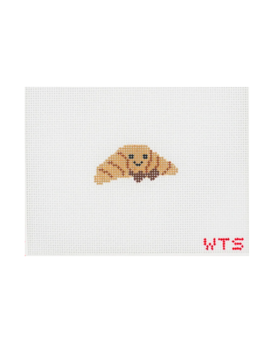Mini Croissant - 18 Mesh Canvas Needlepoint