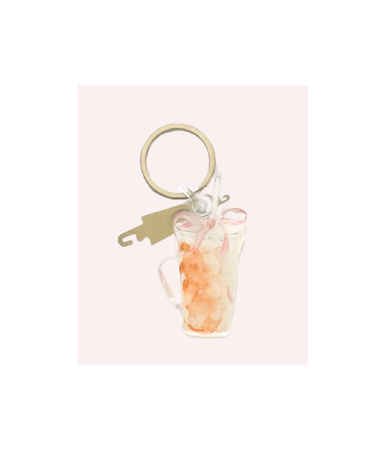 Iced Coffee: Keychain & Needle Threader