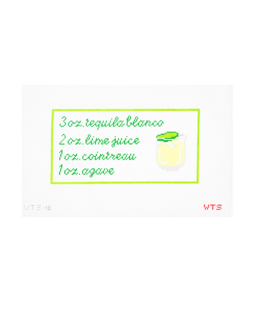 Margarita Recipe - 18 Mesh Canvas