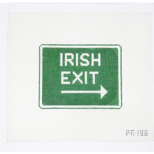 Irish Exit Needlepoint