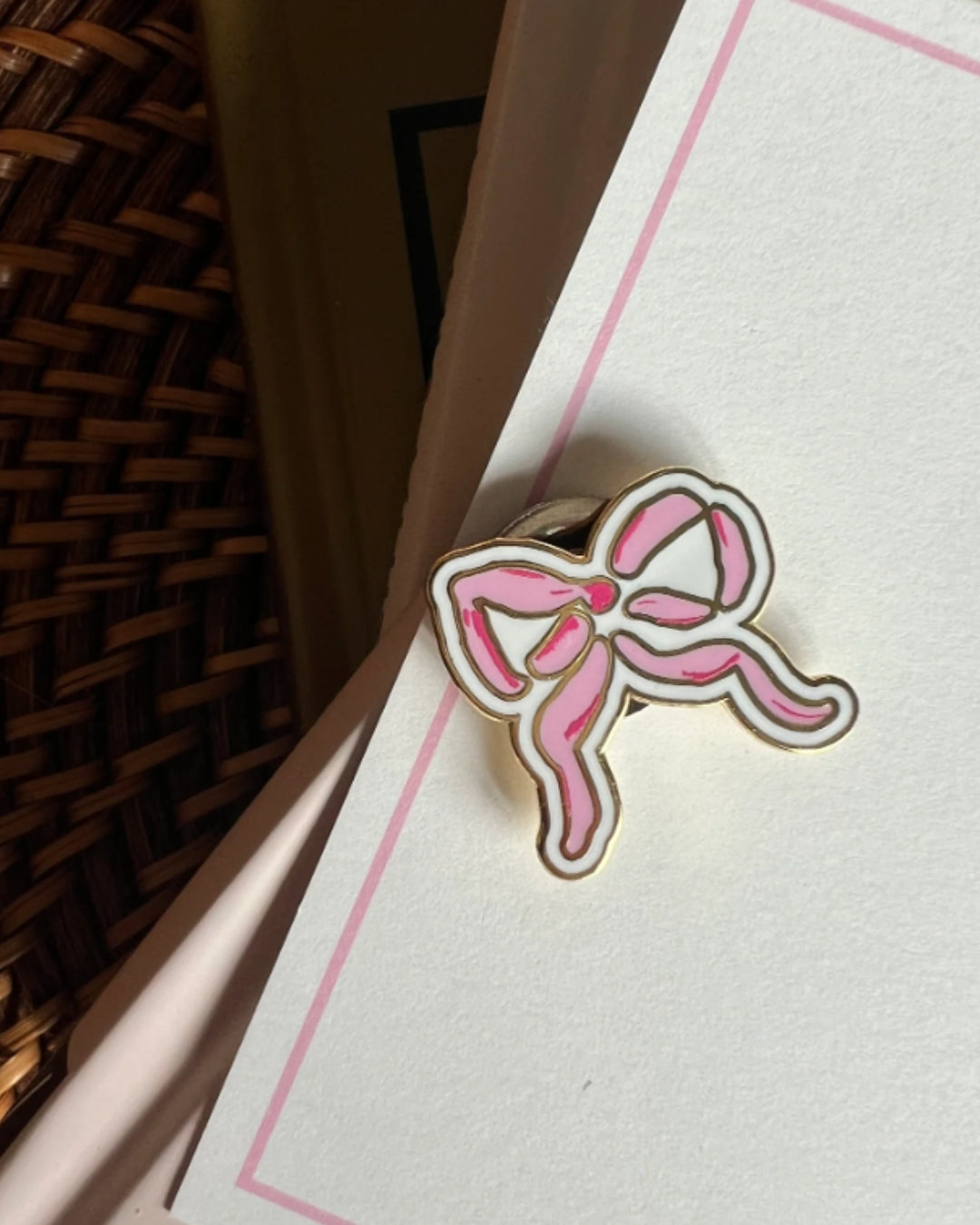 Pink Bow Needleminder