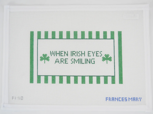 When Irish Eyes Are Smiling Needlepoint Canvas