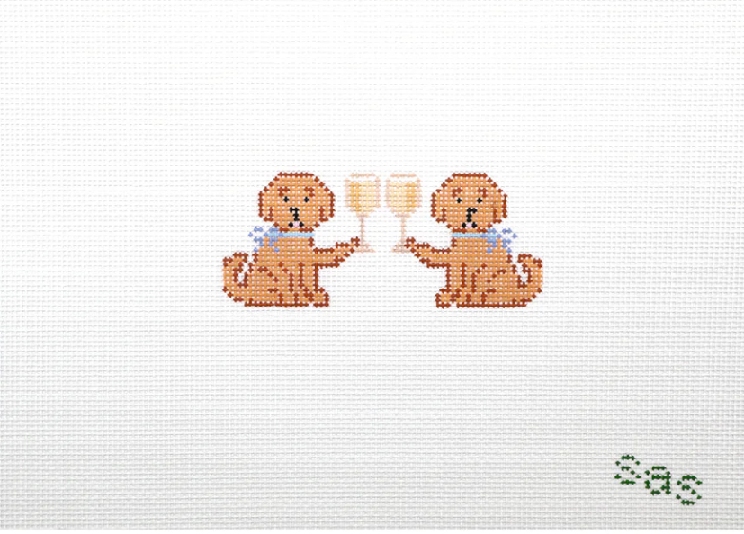 Yellow Lab Drinking Buddies