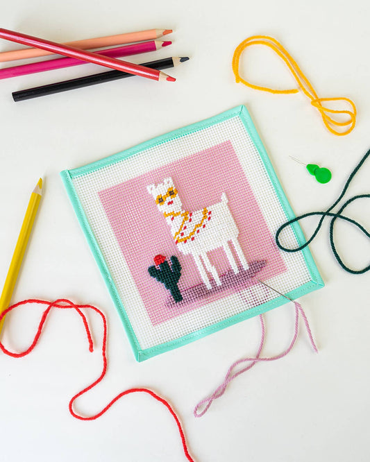 No Drama Llama - Needlepoint Kit for Kids