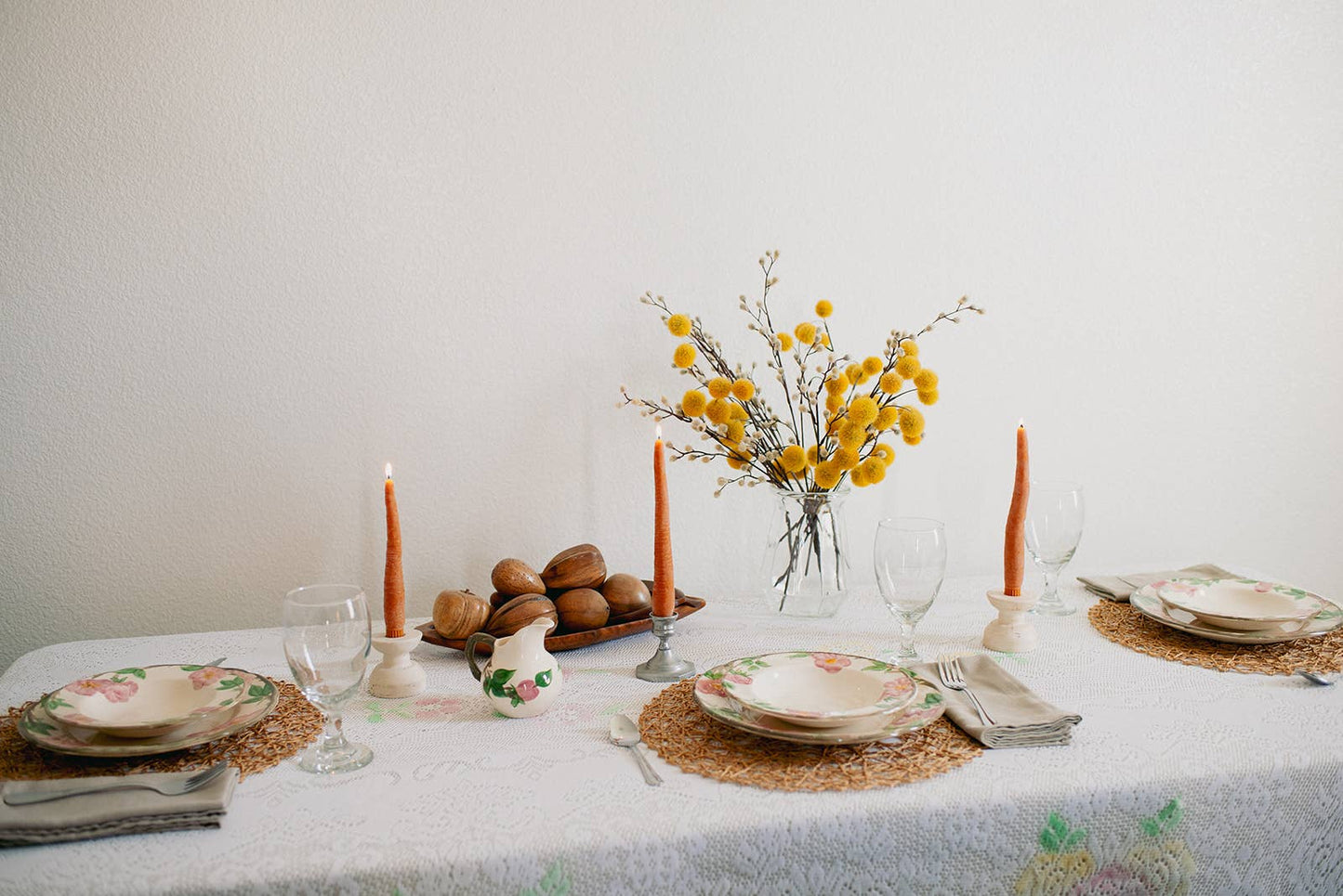 CARROT TAPER CANDLE PAIR - 2