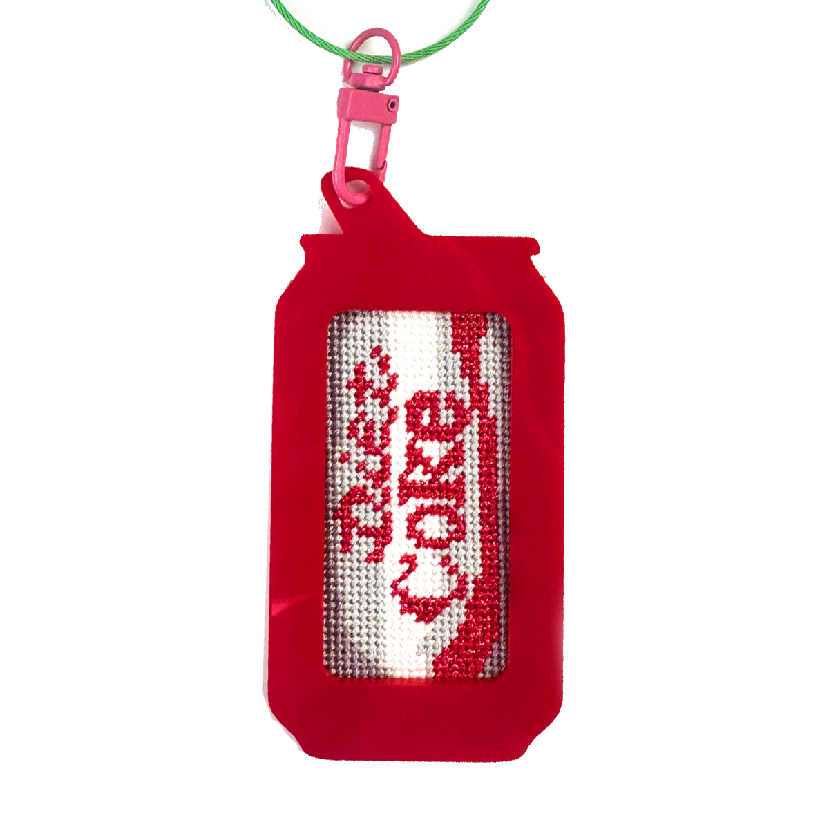 Diet Coke 1.25"x 2.5" Mini Needlepoint Canvas