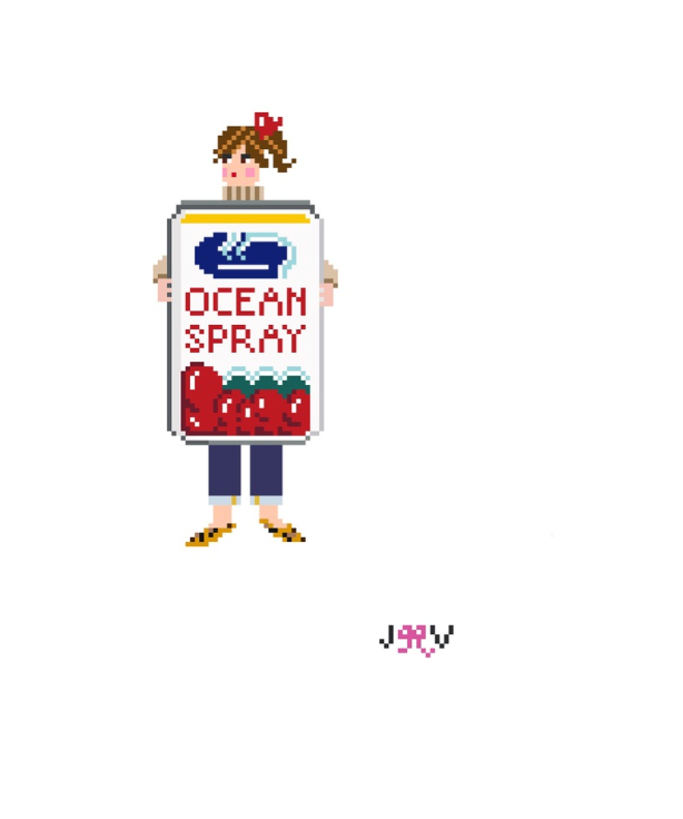 JV193 - Cranberry Sauce Needlepoint Canvas
