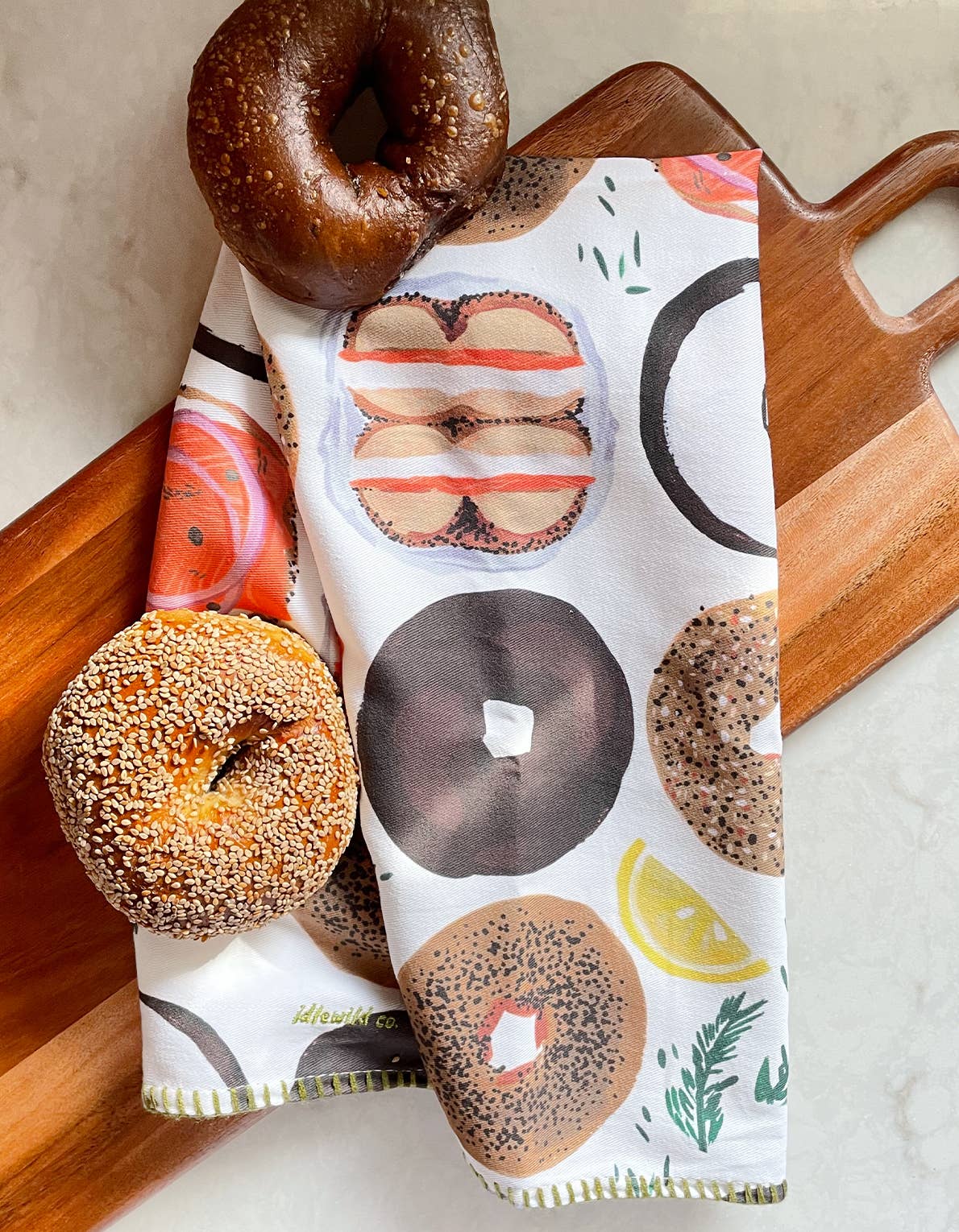 Bagel Tea Towel