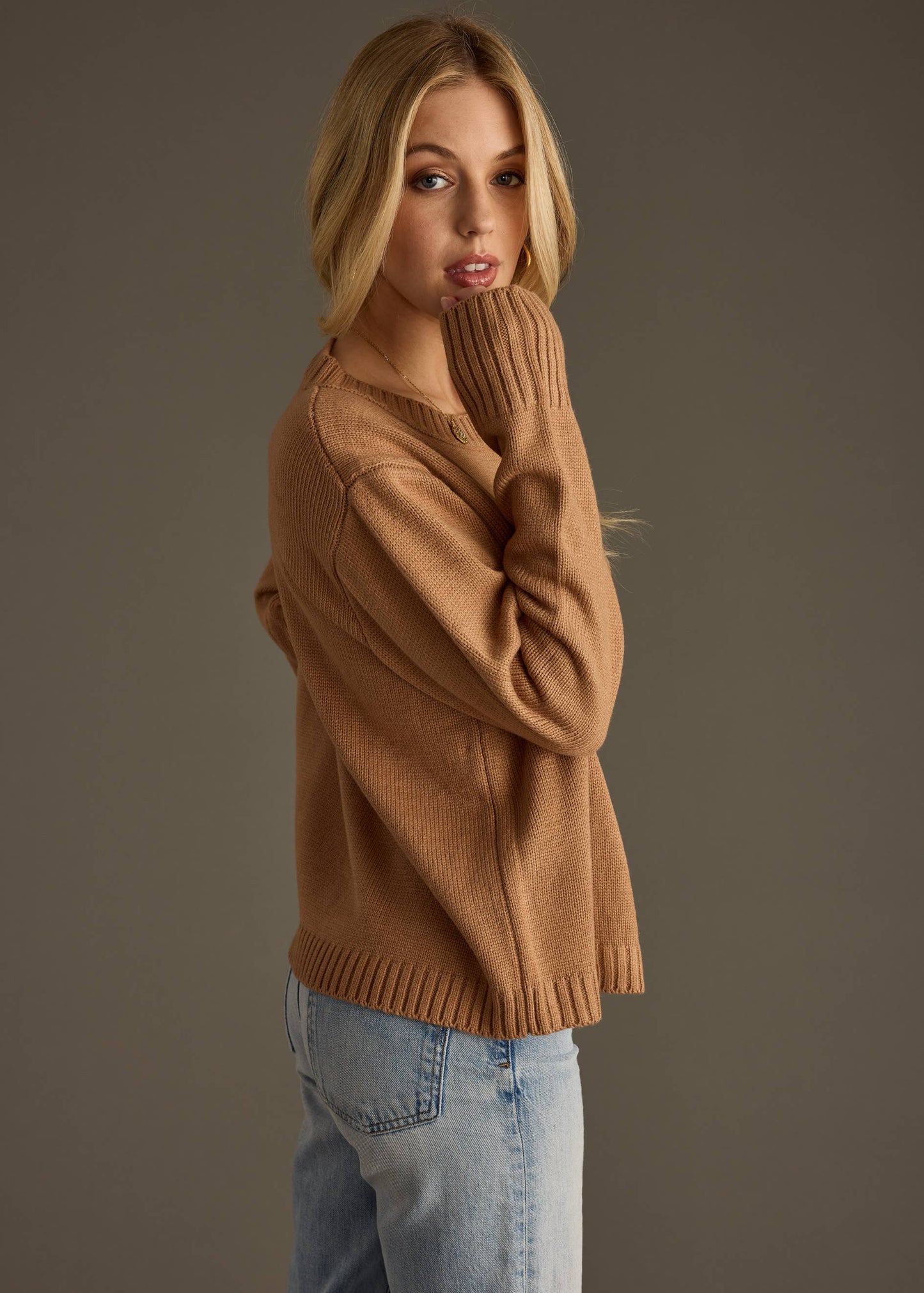 Lt. Brown Coffee Weather Sweater