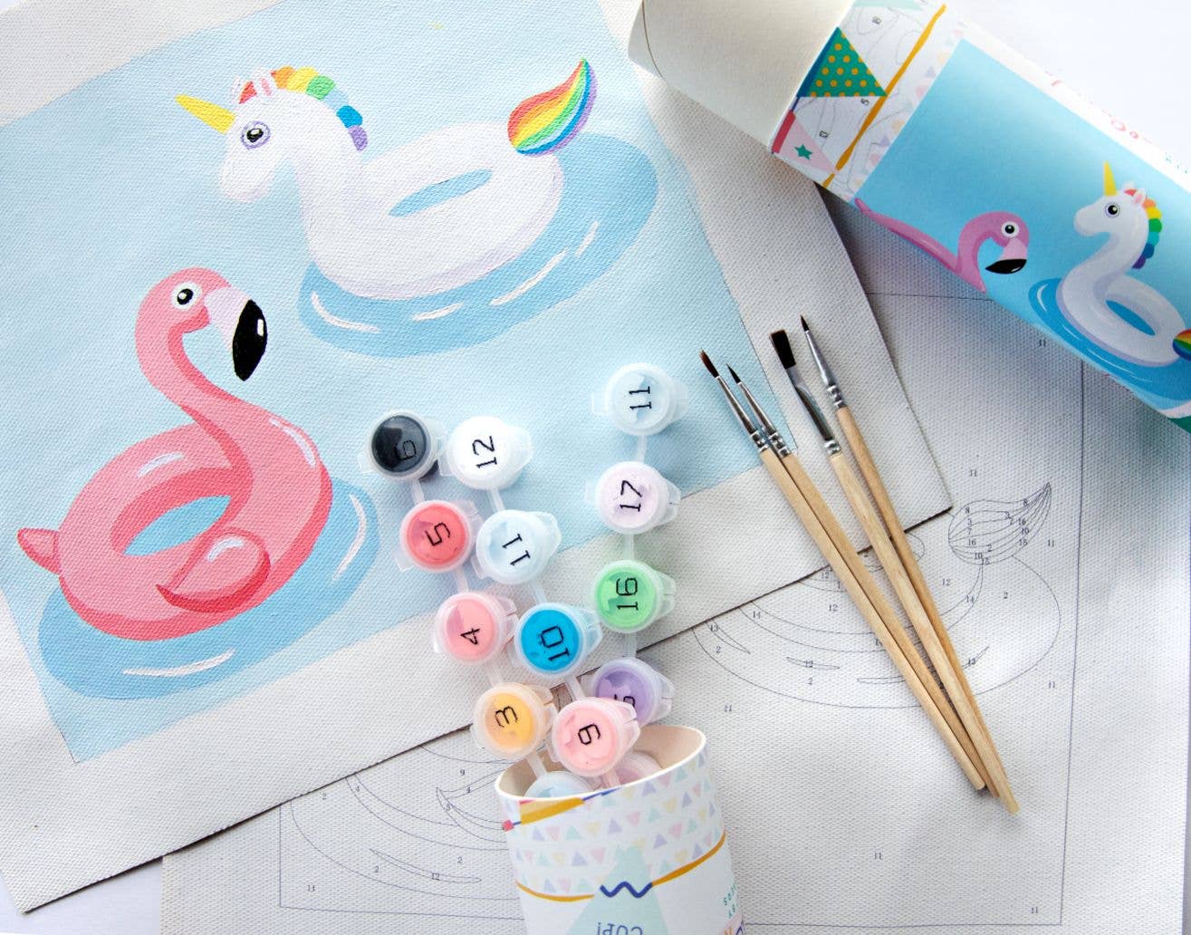 Floating Fun - Kids Paint By Number Kit
