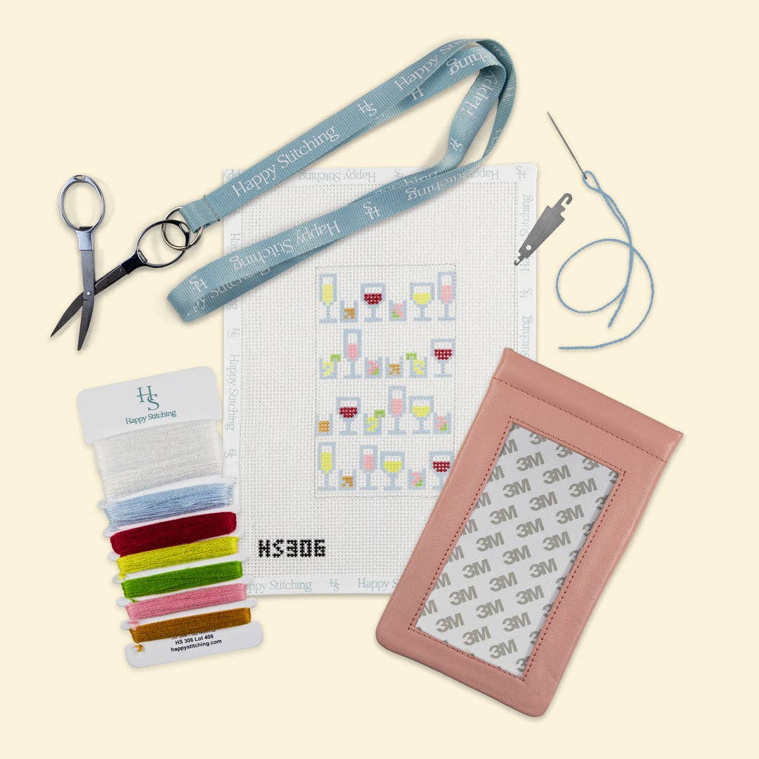 Cocktail Celebration - Beginner Needlepoint Eyeglass Kit