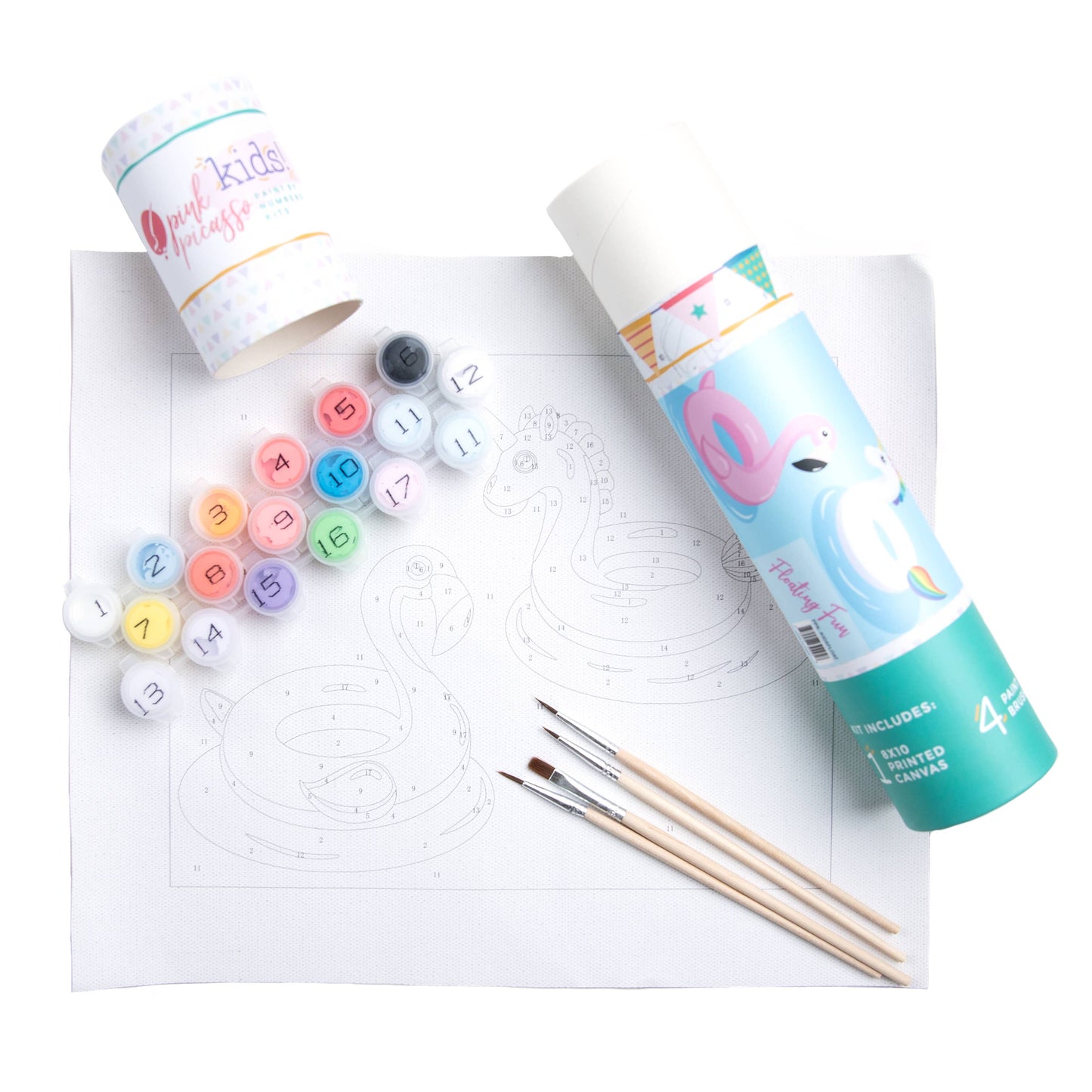 Floating Fun - Kids Paint By Number Kit