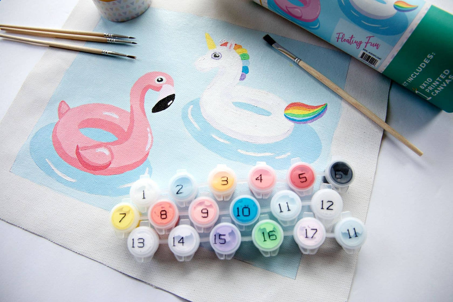 Floating Fun - Kids Paint By Number Kit