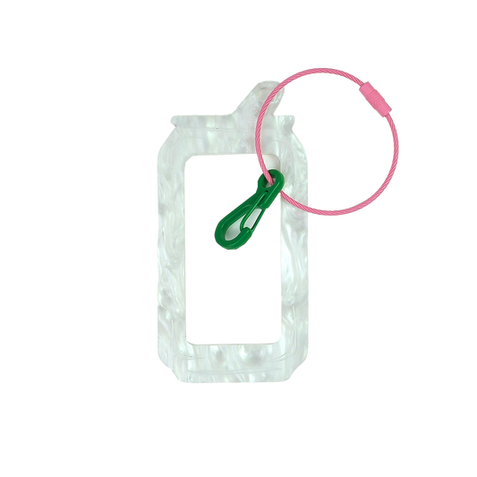 Bag Tag: Soda Pop Can: Pearl White