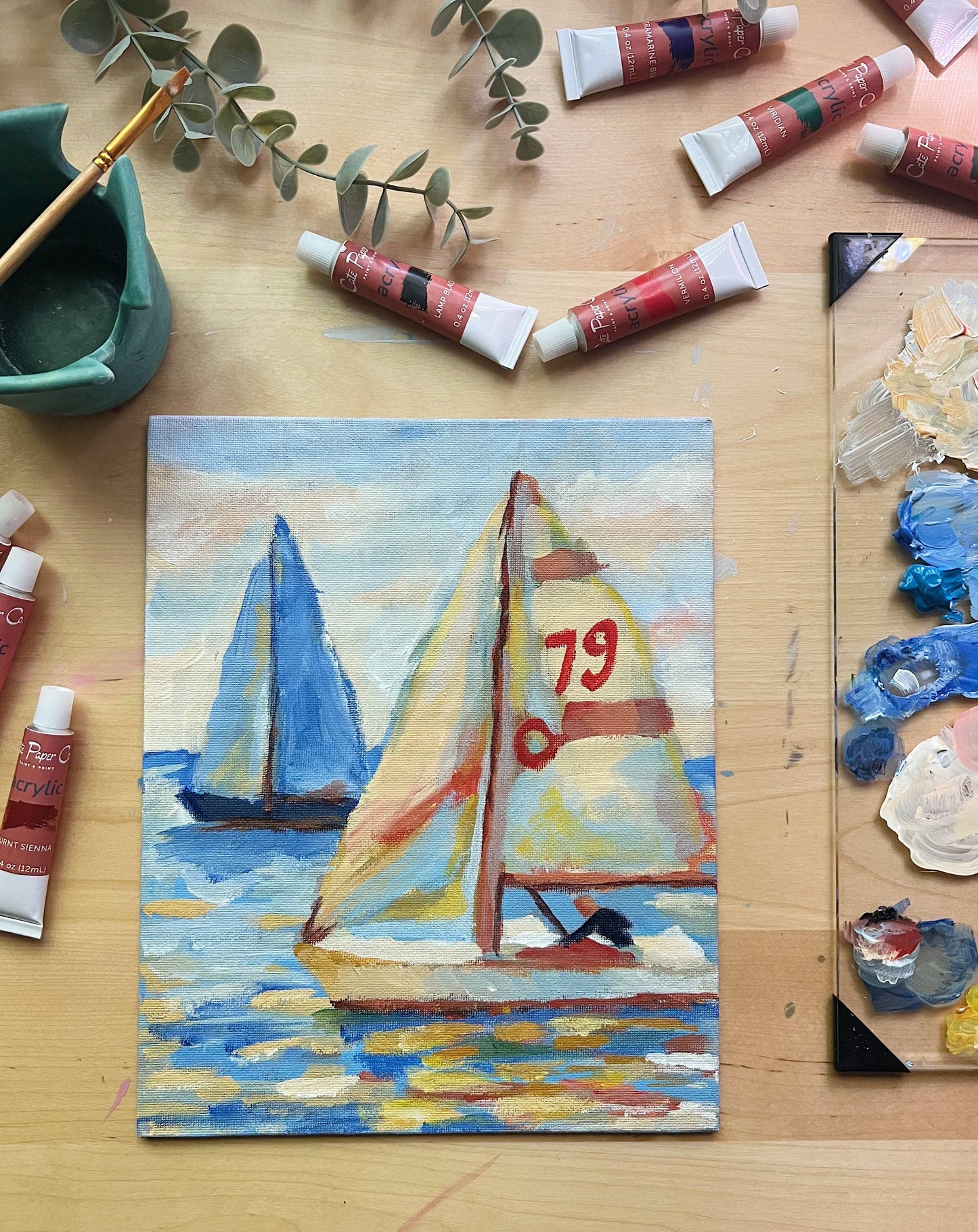 East Coast Regatta painting kit, impressionist painting kit