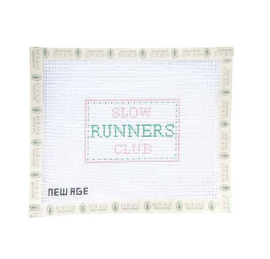 Slow Runners Club - 18 Mesh Needlepoint Canvas